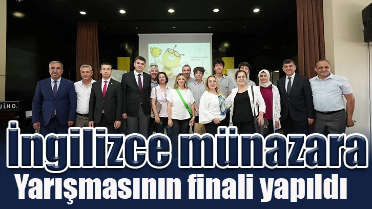 İngilizce münazara yarışmasının finali yapıldı