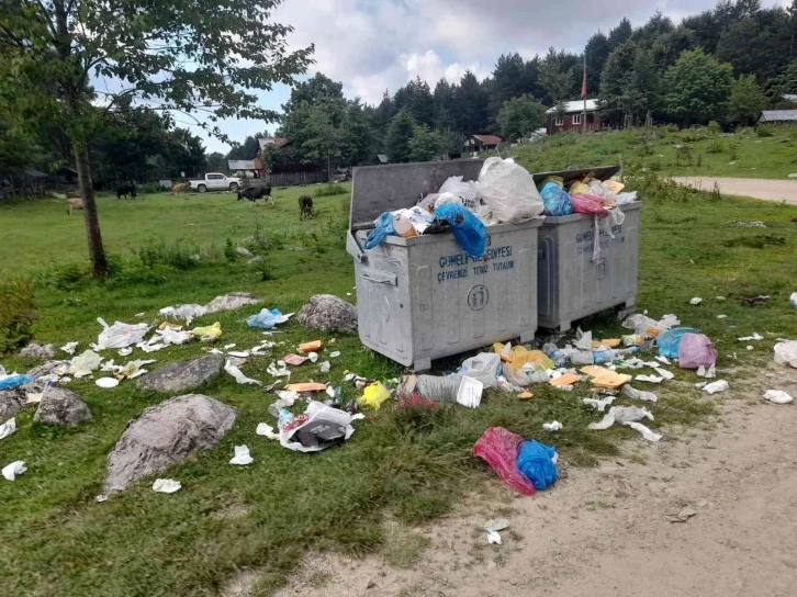 İnsanlar buraya gezmeye geliyorlar, doğaya elindeki çöpü bırakıp gidiyor
