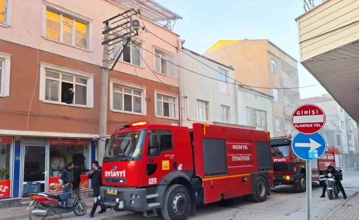 İş yerinin bodrumunda çıkan yangın büyümeden söndürüldü
