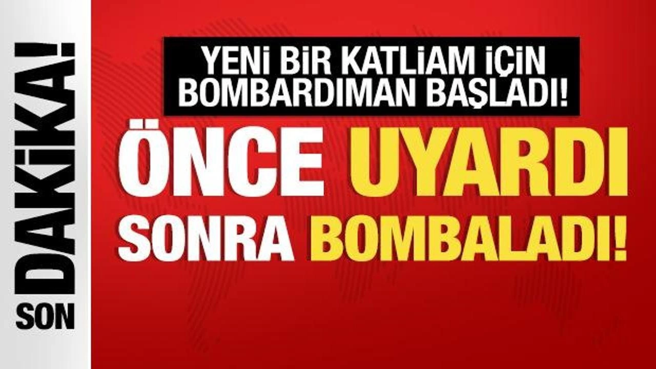 İşgalci İsrail'den Lübnan'a yeni saldırı: Önce uyardı sonra bombaladı!