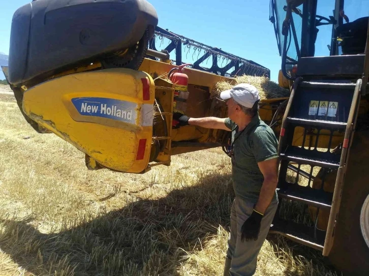 Isparta’da hububat hasat sezonu biçerdöver kontrolleri başladı
