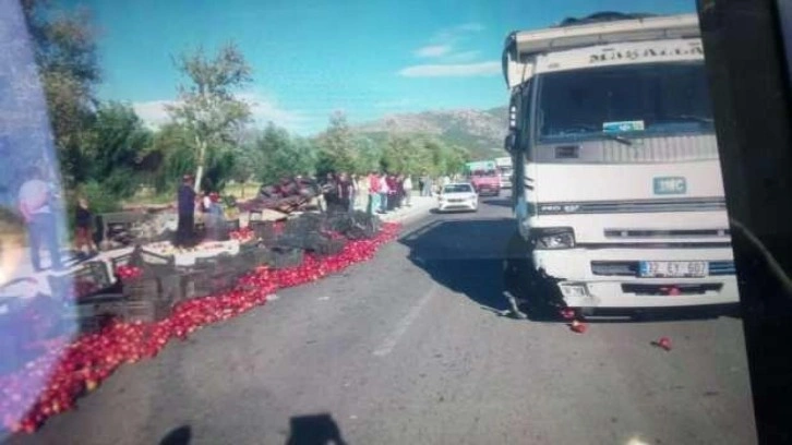 Isparta’da trafik kazası:2 yaralı