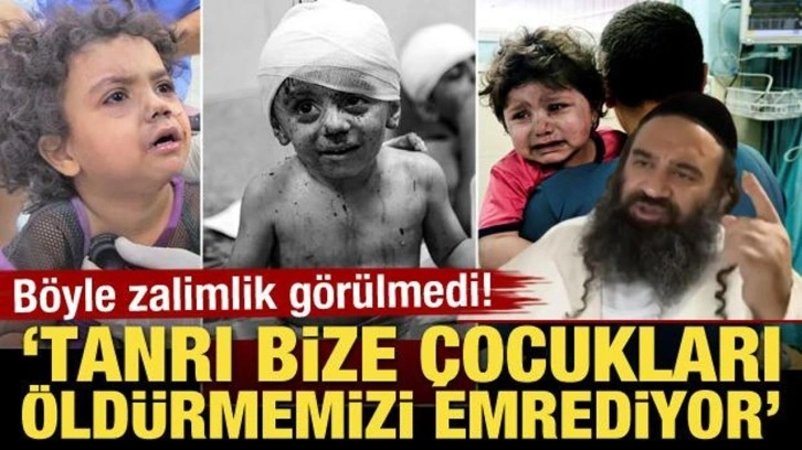 İsrailli Haham'dan skandal sözler: Tanrı bize çocukları öldürmemizi emrediyor