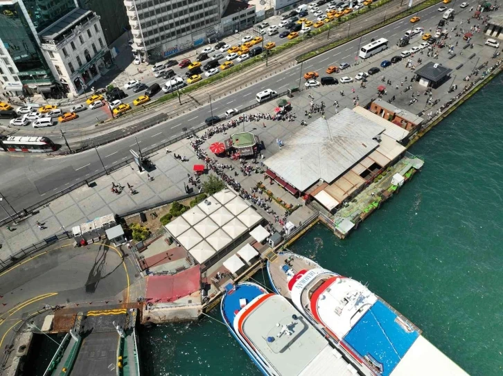 İstanbul’da bayramda vapur sırası yoğunluğu
