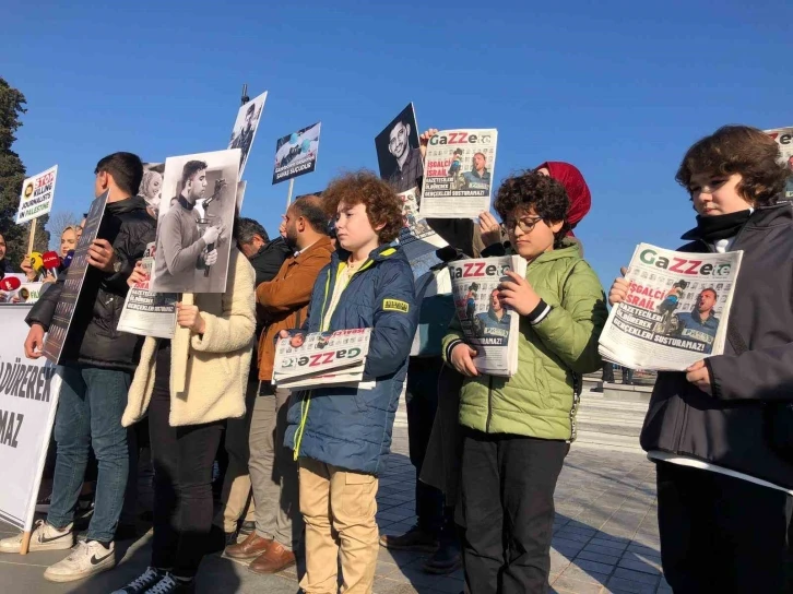 İstanbul’da dağıtılan "GaZZete" İsrail’in yaptığı katliamda öldürülen gazetecilerin sesi oldu
