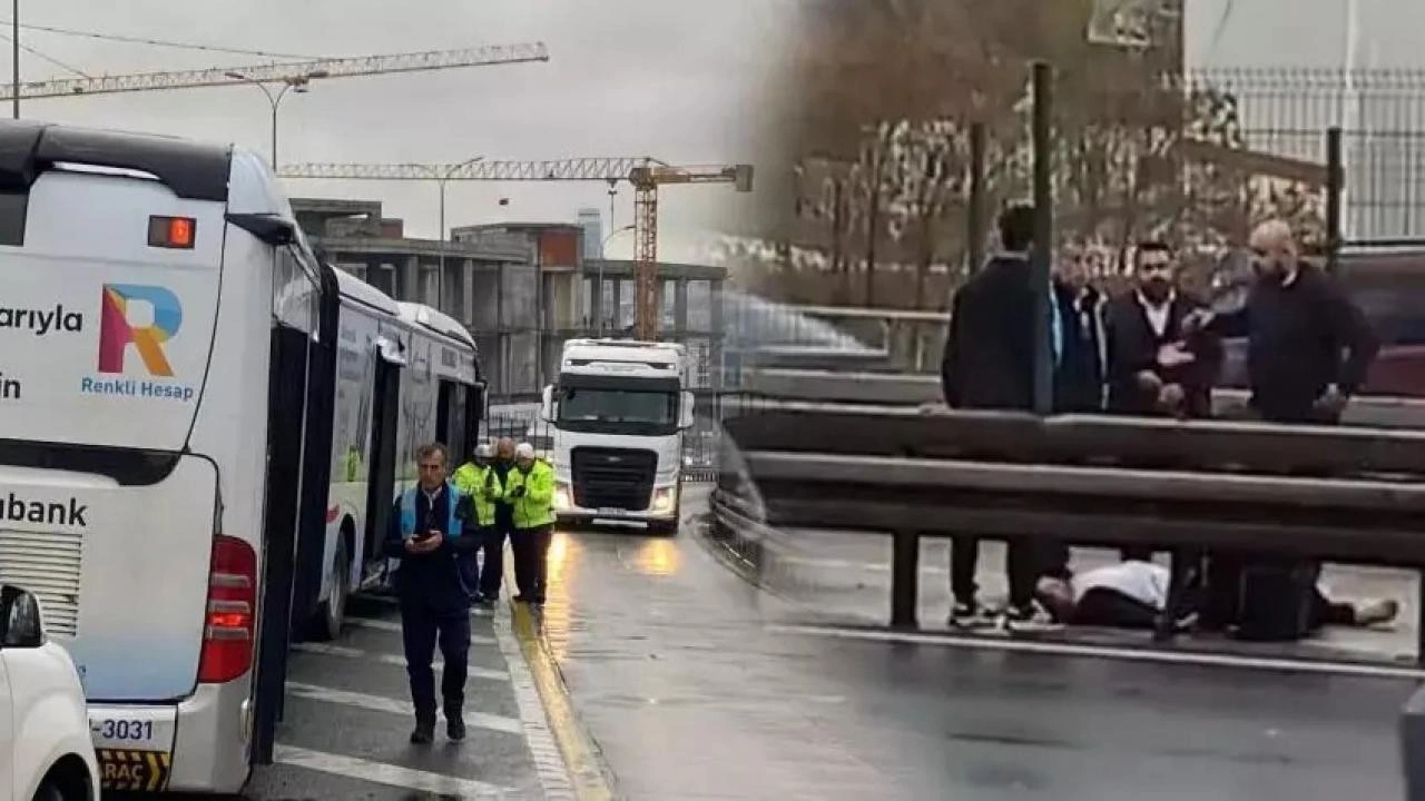 İstanbul'da korkutan kaza! Metrobüsten yolcu düştü