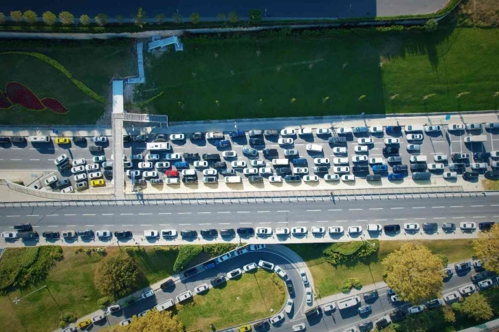 İstanbul trafiğinde seçim yoğunluğu
