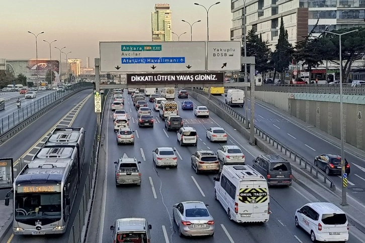 İstanbul’da trafik yoğunluğu yüzde 78'e çıktı