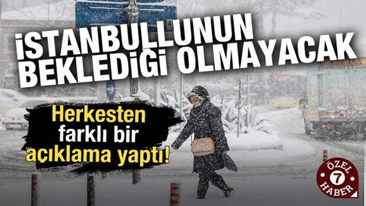 İstanbullunun beklediği olmayacak! Uzman isim beklediği olmayacak