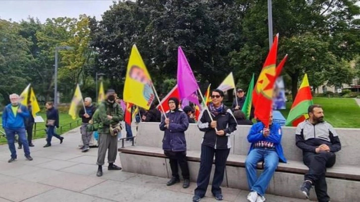 İsveç'te PKK/YPG yandaşları Pençe-Kılıç Operasyonu'nu protesto etti