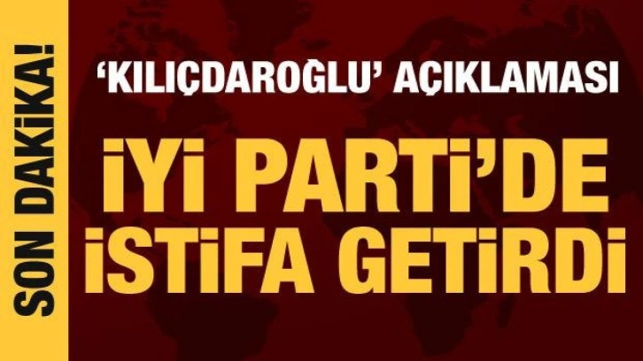 İYİ Parti Genel Başkan Yardımcısı Cihan Paçacı istifa etti