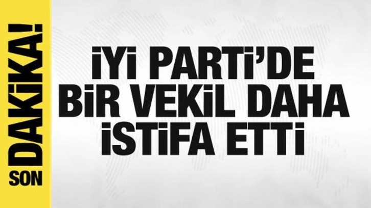 İYİ Parti'de bir milletvekili daha istifa etti