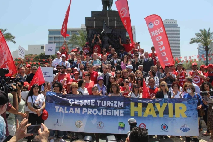 İzmir’de ’Çeşme Projesi’ne karşı miting
