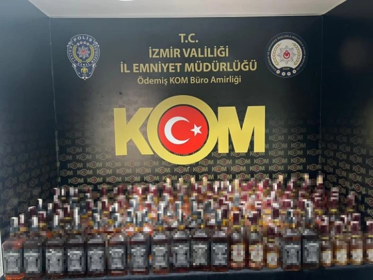 İzmir’de kaçak alkol operasyonu
