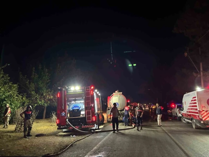 İzmir’deki orman yangını 10 saattir sürüyor
