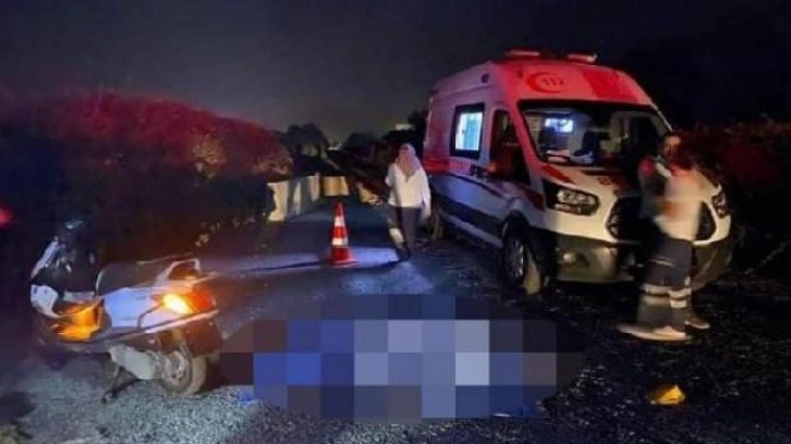 İzmir'de motosiklet devrildi: 1 ölü, 1 yaralı