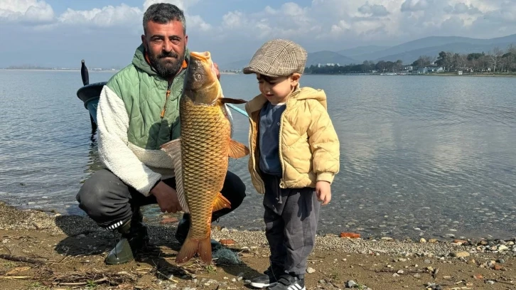 İznik Gölü’nde sazan bereketi
