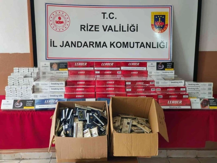 Jandarmadan kaçak sigara operasyonu: 2 gözaltı
