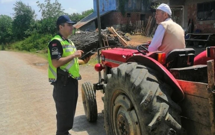 Jandarmadan tarım araçlarına sıkı denetim
