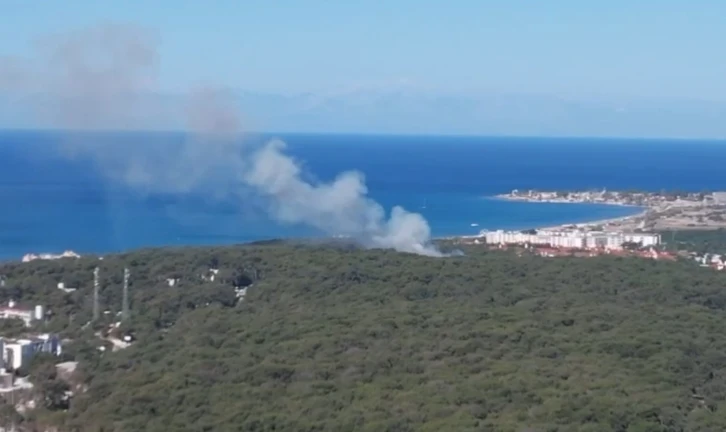 Jandarmanın dron kontrolü orman yangınının büyümesini önledi
