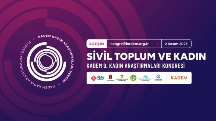 KADEM'in "Sivil Toplum ve Kadın" temalı kadın araştırmaları Kongresi'ne başvurul