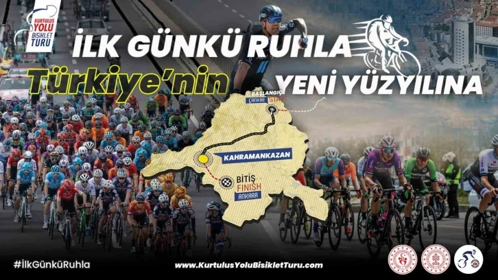 Kahramankazan’da pedallar Milli Mücadele ruhu için dönüyor
