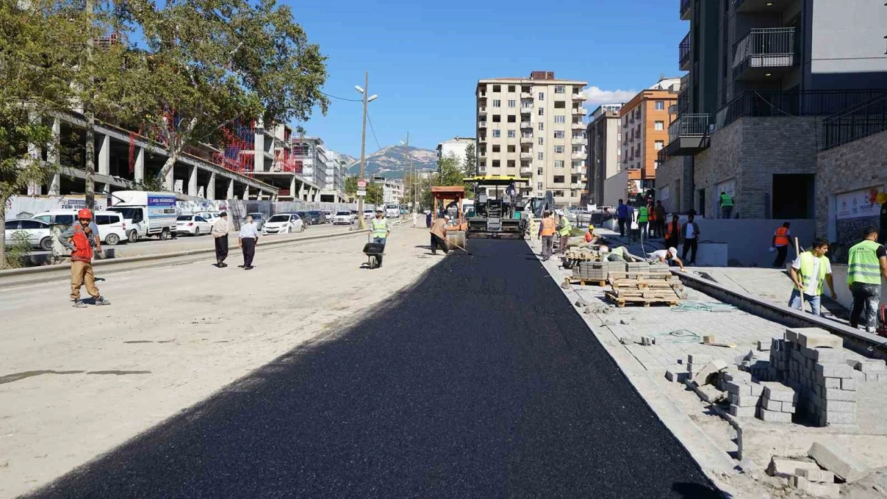 Kahramanmaraş’ta kentsel tasarım alanlarında ulaşım çalışması
