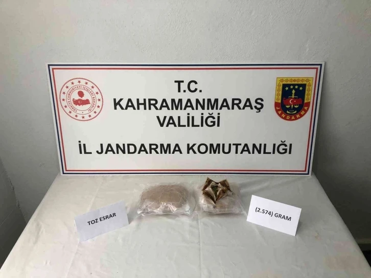 Kahramanmaraş’ta uyuşturucu operasyonu: 1 gözaltı
