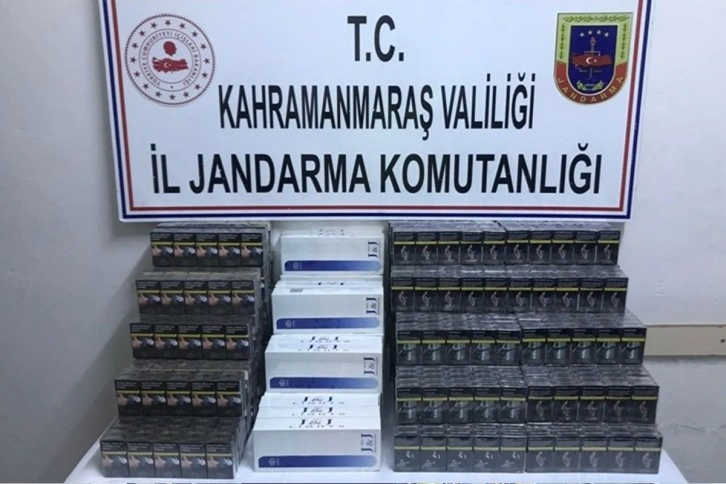 Kahramanmaraş’ta 132 karton kaçak sigara ele geçirildi