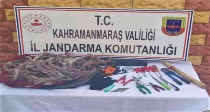 Kahramanmaraş’ta kablo hırsızları yakalandı