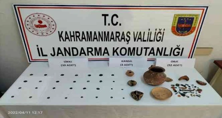 Kahramanmaraş’ta tarihi eser kaçakçılığı