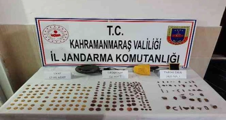 Kahramanmaraş’ta tarihi eser kaçakçılığına 1 gözaltı