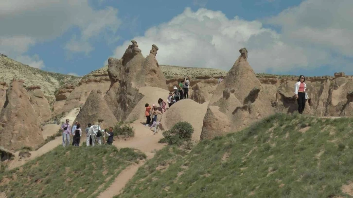 Kapadokya’yı gezen öğrenciler hayran kaldı
