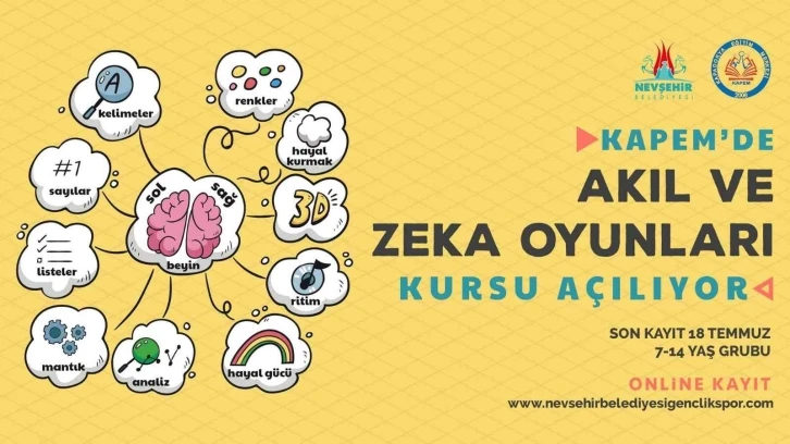 KAPEM’de akıl ve zeka oyunları kursu başlıyor
