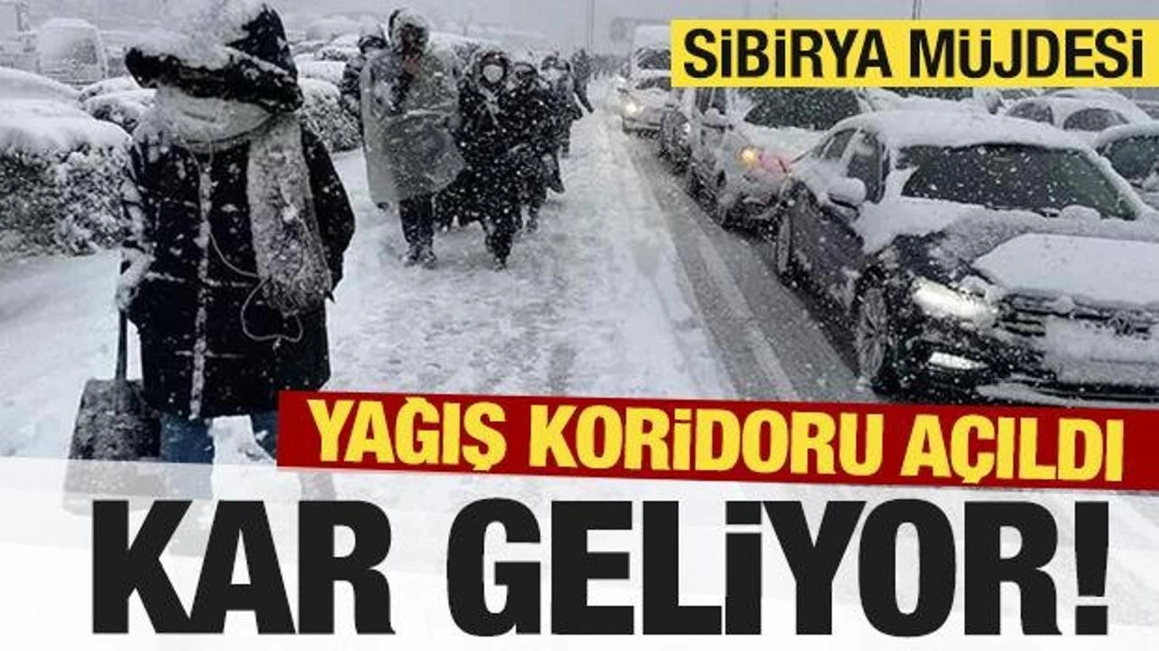 Kar geliyor! Koridor açıldı...İstanbul için de tarih verildi