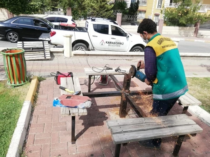 Karaköprü’de bakım onarım çalışması
