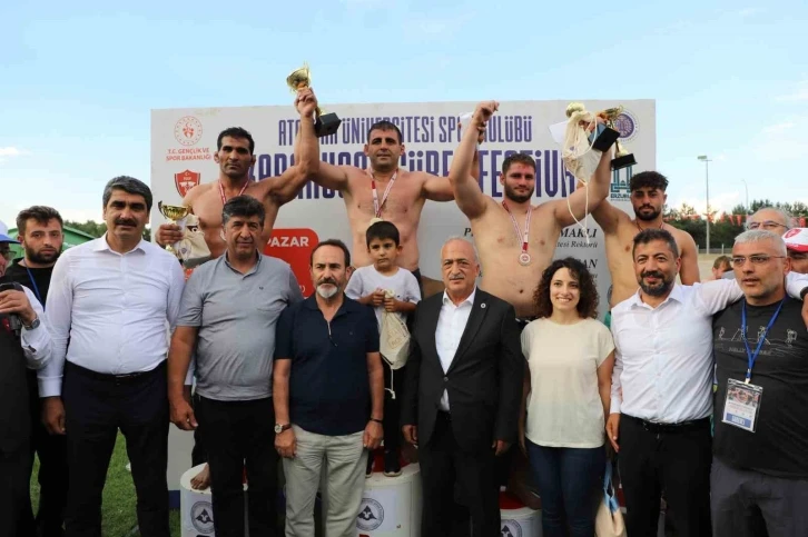 Karakucak güreş festivali, Atatürk Üniversitesi ev sahipliğinde yapıldı
