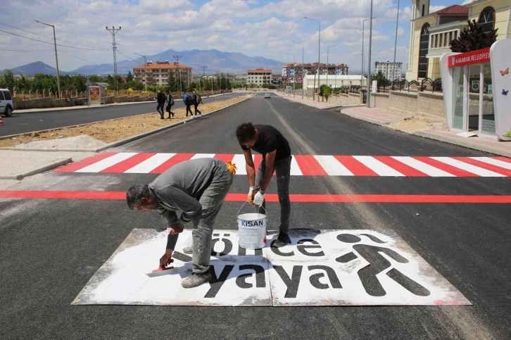 Karaman’da alt ve üstyapı çalışmaları
