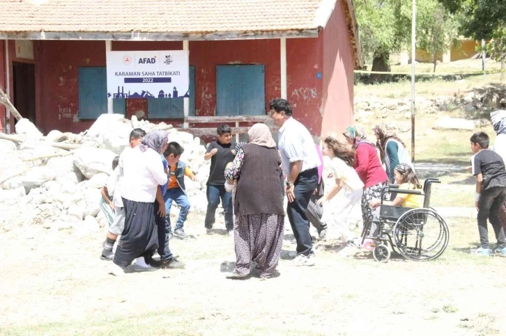 Karaman’da düzenlenen yerel saha tatbikatı gerçeğini aratmadı
