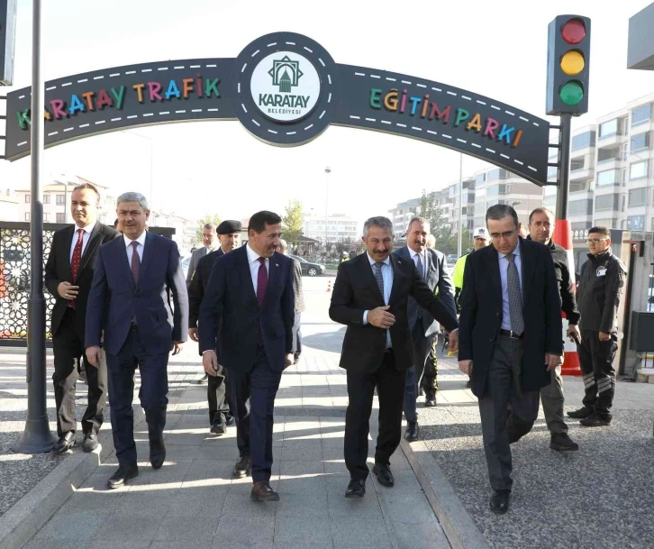 Karatay Trafik Eğitim Parkında eğitimler sürüyor
