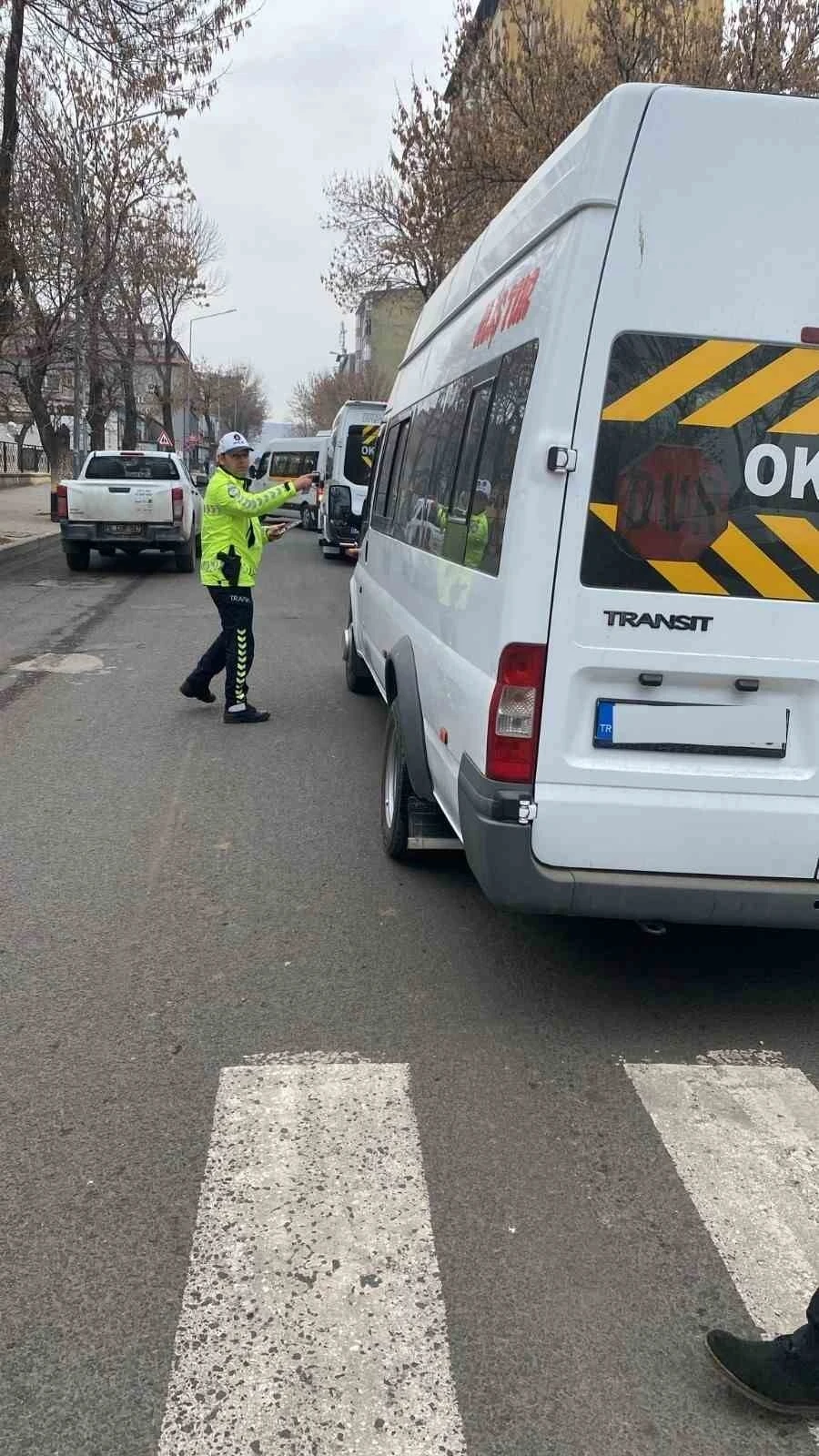 Kars’ta okul servisleri trafik denetlendi
