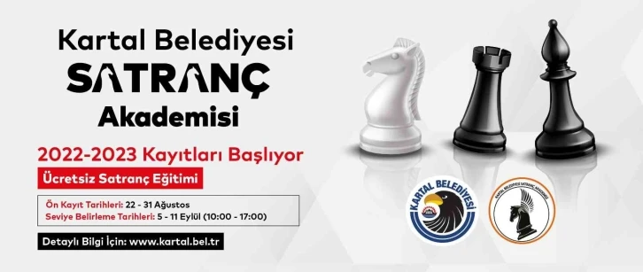 Kartal Belediyesi Satranç Akademisi kayıtları başlıyor
