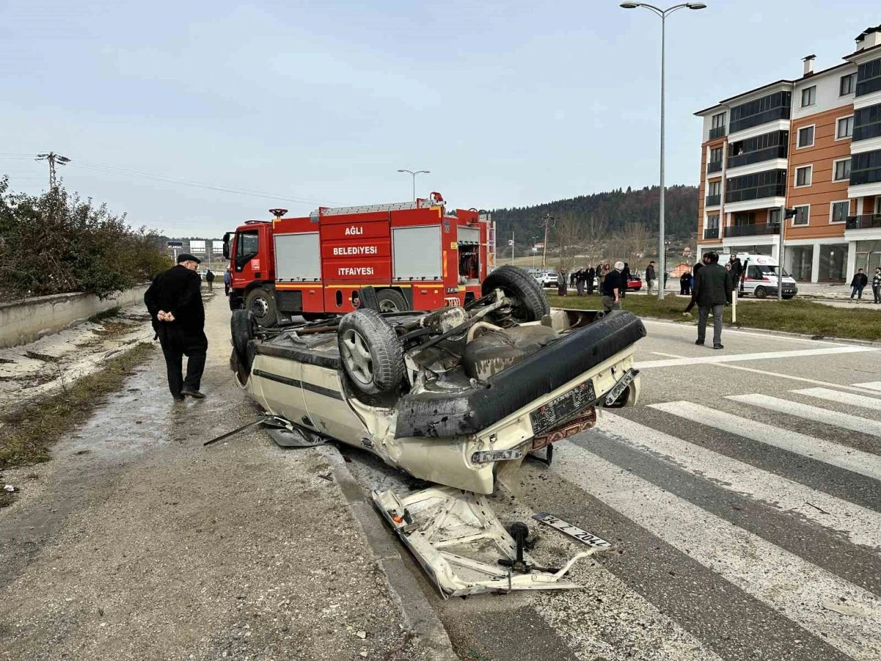 Kastamonu’da Fiat-Tofaş araç takla attı: 2 yaralı
