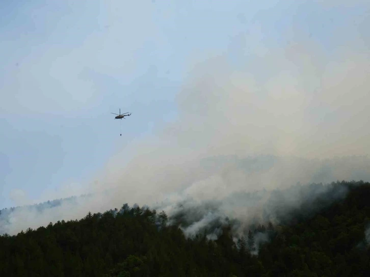Kastamonu’daki orman yangına 18 saattir müdahale devam ediyor
