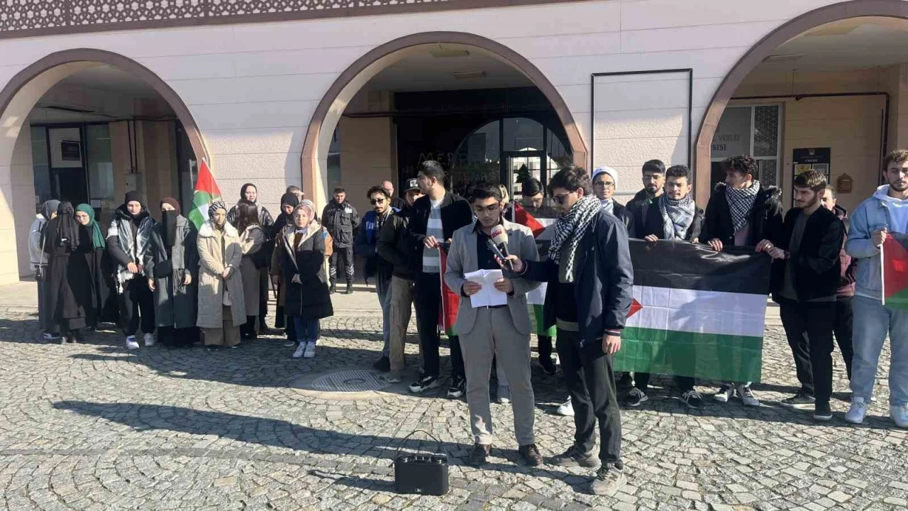 Kastamonu Üniversitesi öğrencileri, Filistin için tek yürek oldu
