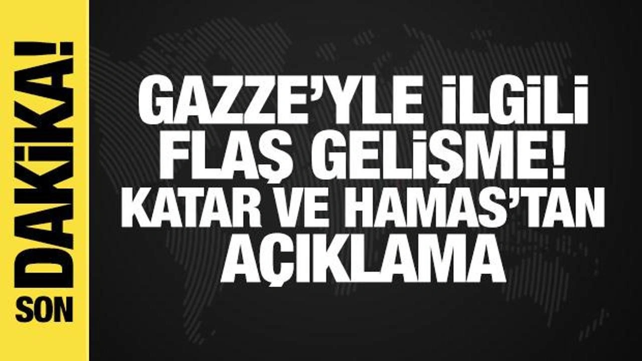 Katar ve Hamas'tan Gazze açıklaması: Ateşkes an meselesi