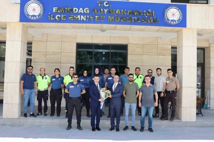 Kaymakam Bilici, birlikte görev yaptığı kamu çalışanlarına veda etti
