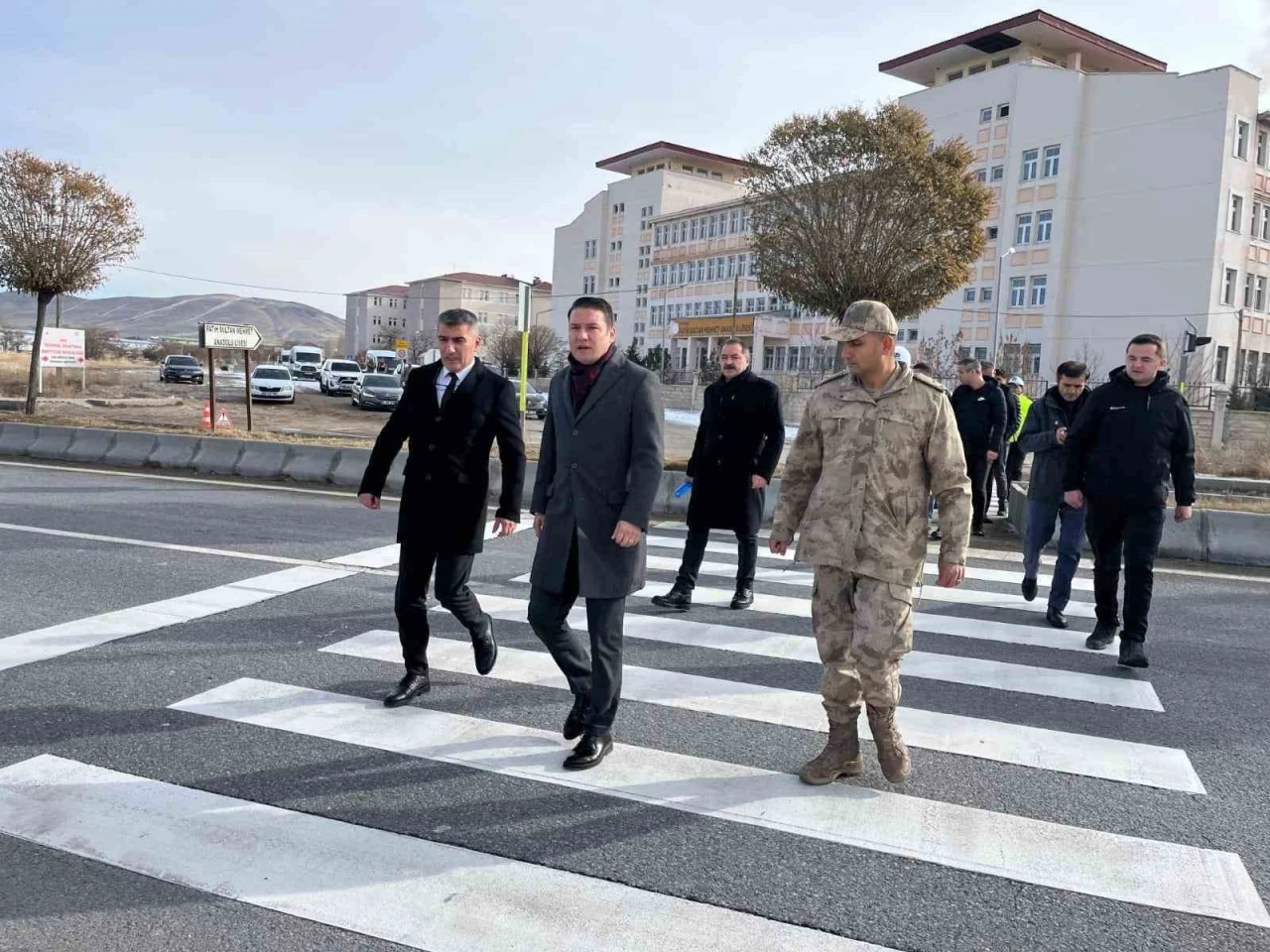 Kaymakam Göktaş, kaza bölgesinde incelemede bulundu
