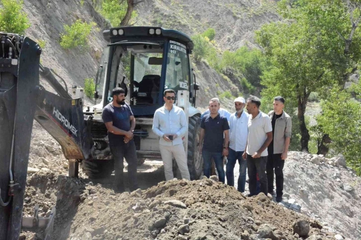 Kaymakam Kaya sulama projeleri çalışmalarını inceledi
