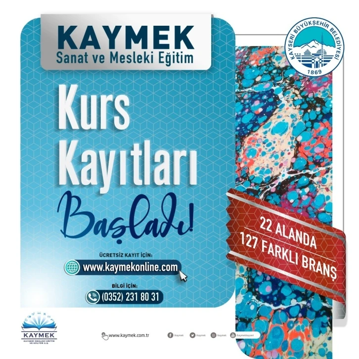 KAYMEK’in 2. dönem kurs kayıtlarına ilk saatlerden yoğun ilgi
